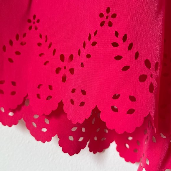 Bright Pink Summer Cut-out Shorts - Size Small - Picture 3 of 5